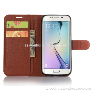 High Quality Leather Card Wallet Folio Stand Flip Case Cover for Samsung GALAXY S7